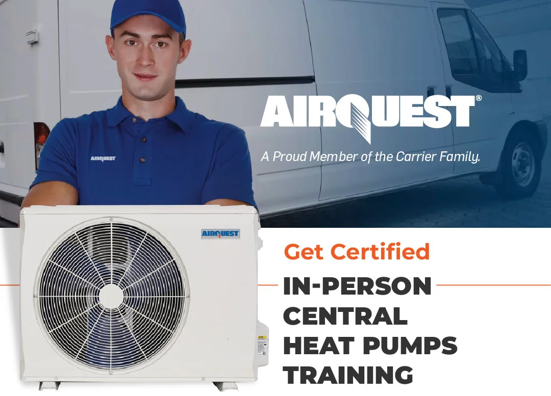 Airquest in-person Central Heat Pumps training